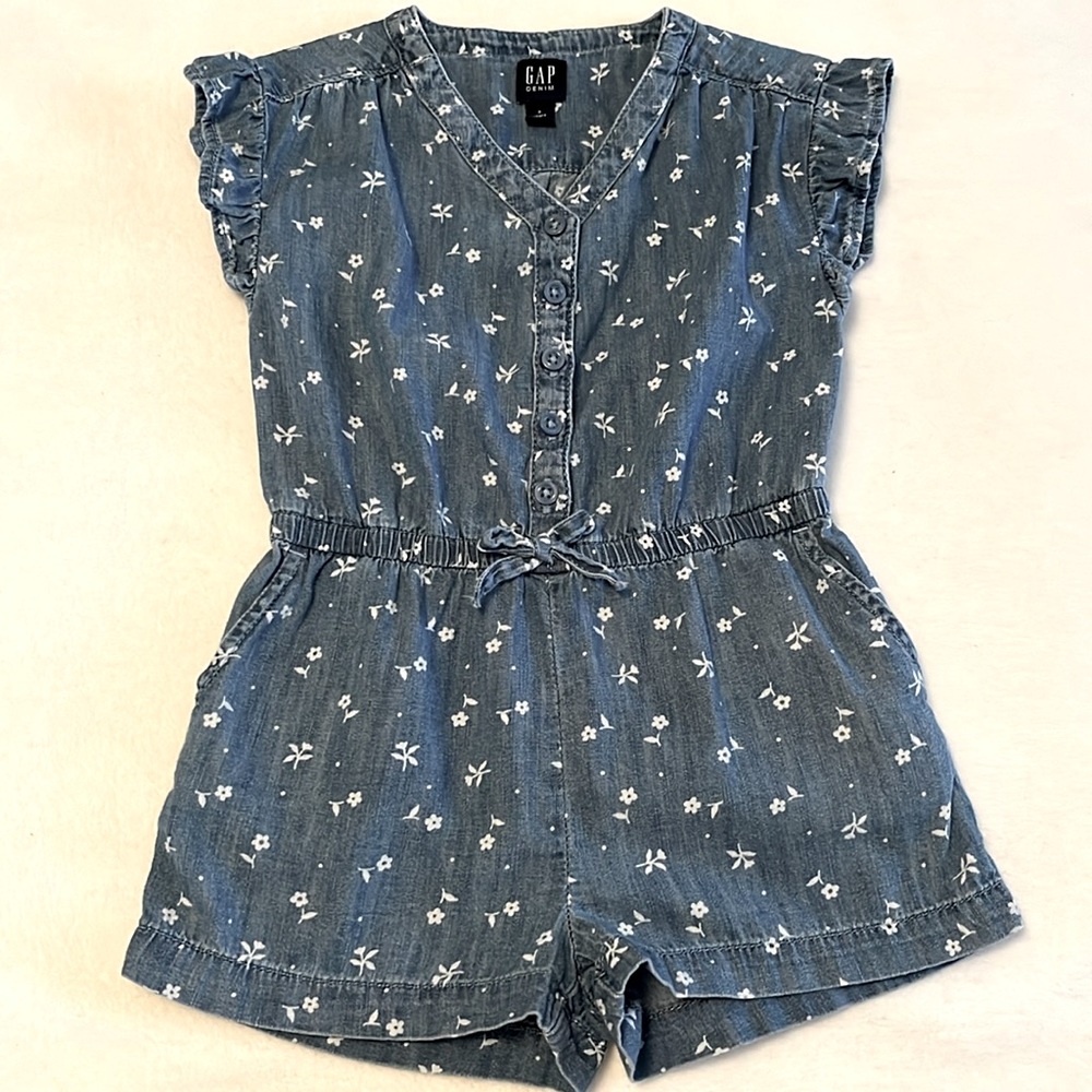 Gap Denim Romper 3T